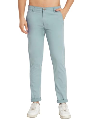 Image of KARGEENS Men Kargeens Men's Cotton Slim Fit Casual Chinos Trousers for Men Stylish
