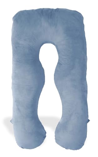 ハグモッチ® 抱き枕 ふわもち 妊婦【寝姿勢を保つ/体圧分散】安眠 枕 クッション 大きい【カバー 洗える/補充綿付き】エレガントスモーク