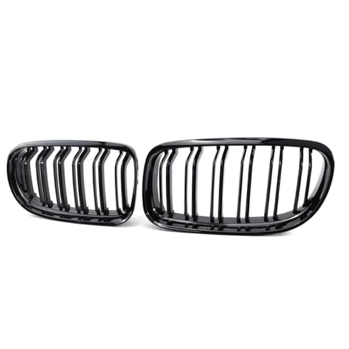 Grille avant calandre double latte pour Série 3 E90 E91 LCI 2009-2012 noir brillant