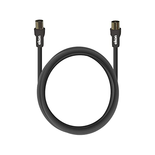 Ekon cavo antenna TV, cavo antenna, maschio femmina, 1.8 metri, 75 dB, per TV, smart TV, decoder,...