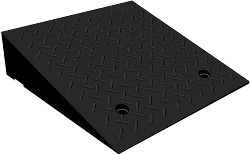 2 Pack Rubber Curb Ramps, Heavy Duty Rubber Threshold Ramp, Portable Driveway Ramps for Cars s Scooter (Size : 20x20x5.1 in) (One Color 20x20x5.