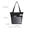 AABSTBFM Black Robot Printed Large Tote Bag For Women Ladies Girls - Versatile Shoulder Bag, Shopper Handbag, And Beach Bag #4