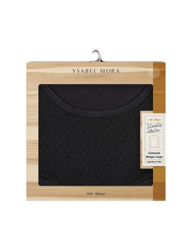 YSABEL MORA 8179-19169-NEGRO-XL - Camiseta Mujer Lycra Fantasía Mujer Color: Negro Talla: x-Large
