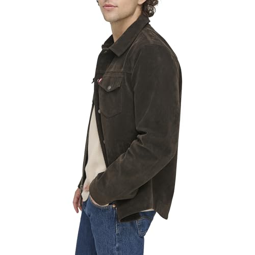 Image of Levi's Men's Faux Leather Shirt Jacket