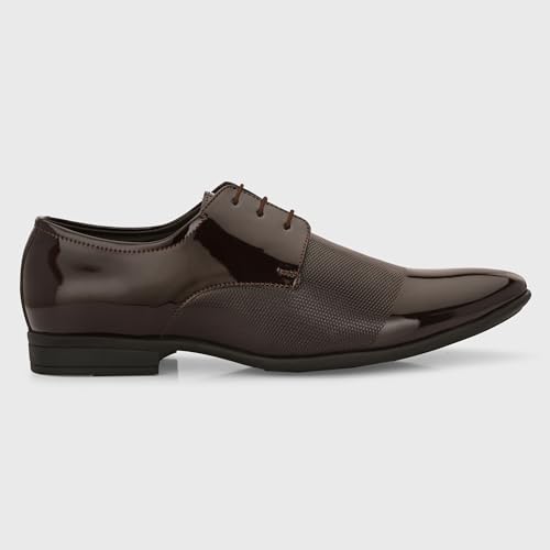 Image of Centrino Men's Formal Shoes |Premium Craftsmanship & Durable Build |Stylish & Elegant Design | Lace-Up Design with Cushioned Insole for Comfort |Craftsmanship for All-Day Elegance (9745)