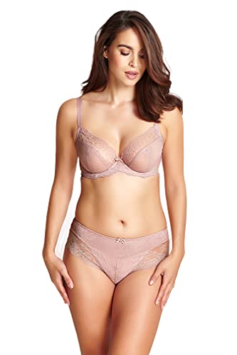 Panache Womens Ana Non-Padded Plunge Underwire (9396) Bra, Vintage, 32F Us #TOP2