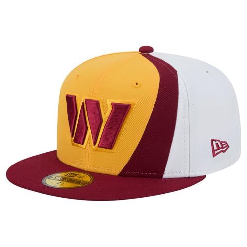 New Era Men's Gold/Burgundy Washington Commanders Shock 59FIFTY Fitted Hat