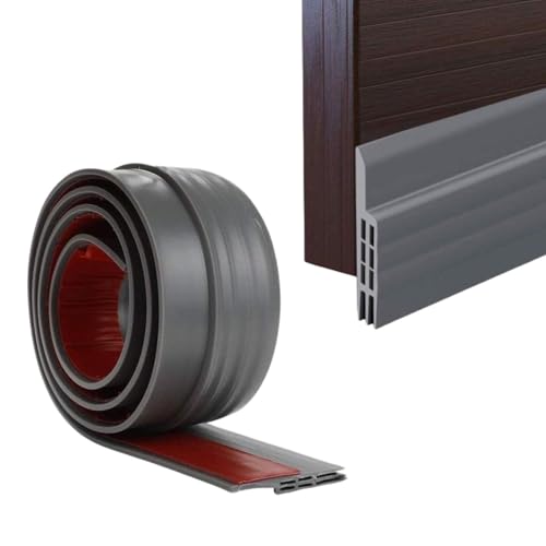 Image of Silicon Bottom Sealing Strip Rubber | Under Gap Filler Strip Rubber | Door Gap Sealing Strip | Sealer from Cockroach, Insect, Bugs, Door Seal Strip Air & Dust 39 Inch. (Grey)