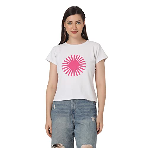 Image of GRECIILOOKS T Shirt for Women | Women T Shirt | T Shirt Women | Casual Loose Fit | Oversized T Shirt for Women | T-Shirt for Women