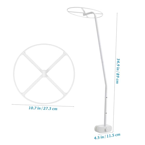 Support baldaquin berceau moustiquaire lit bébé acier blanc - 3