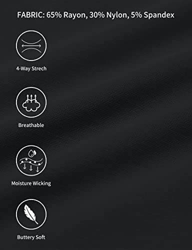 Afitne Women's Yoga Dress Pants Strechy Straight Leg/Bootcut Work Pants Business Office Casual Slacks With Pockets Black - M #TOP4