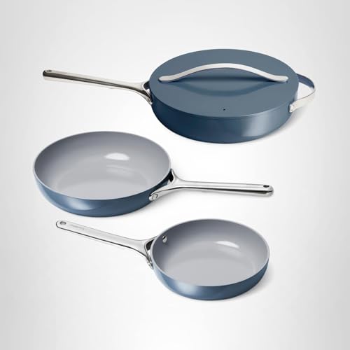 Caraway 4-Piece Ceramic Nonstick Set (12" Sauté, 10.5" & 8" Fry Pans) — view 8