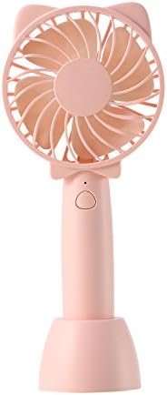 zeceen Mini USB Handheld Fan, Multiple Speeds Personal Protable USB Desk Fan Cooling Fan with USB Rechargeable and Battery Powered Fan for Outdoor Office Home Camping Traveling