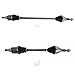 TRQ Front Driver and Passenger Side CV Axle Assembly Set 2 Piece Compatible with 2013-2016 Nissan Sentra CVT 2017-2018 Sentra S SV SR SL CVT