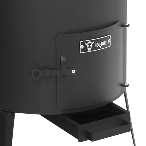 BBQ-Toro Żeliwny kazan z piecem kazanowym Ø 44 cm | 19 l garnek żeliwny z pokrywką, garnek żeliwny | kociołek na gulasz, piec na zewnątrz, piec do ognia, piec jednogarnkowy, palenisko, kuchnia na