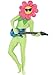 Smiffy's Men's Dancing Flower Kit Headpiece with Glasses and Inflatable Guitar, Multi, One Size