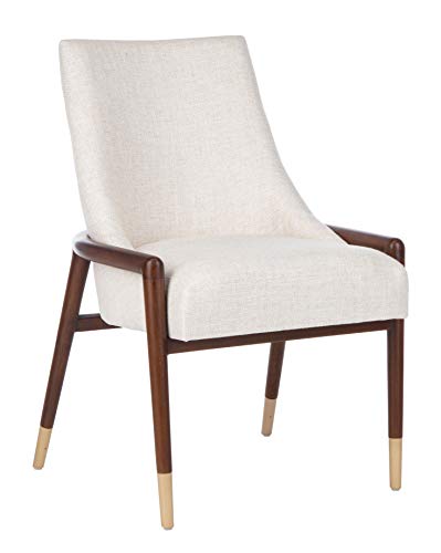 Safavieh Couture Home Collection Brennan Mid-Century Cream Accent Chair (Fully Assembled) Sfv9019A #TOP4
