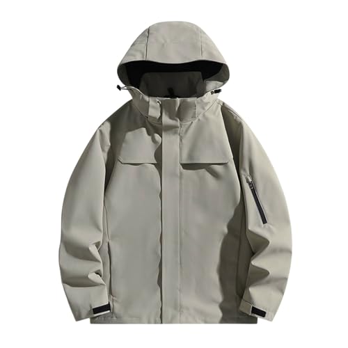 Genérico Chaqueta Hombre - Chaquetas Cálidas De Colores Sólidos para Exteriores para Hombres Y Mujeres