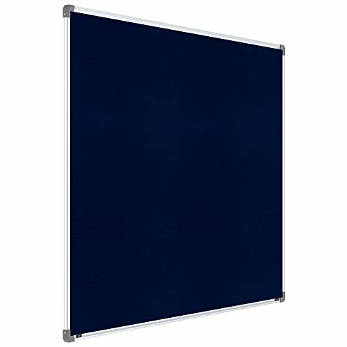 Image of Scholar Art Metis 4x6 Feet Fabric Pin-up Notice Board for Office, Home & School | High Strength Velvet Cloth + High Density Soft Board for Pinning Photos, Sticky Notes & Reminders (Dark Blue)