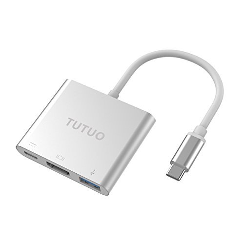 TUTUO Type C to HDMI Adapter Dock for Nintendo Switch, USB C to HDMI + USB 3.0-A + USB C PD (Power Delivery) Hub Converter for MacBook Pro 2017, Samsung Galaxy S20/Note 20 - Thumbnail 5