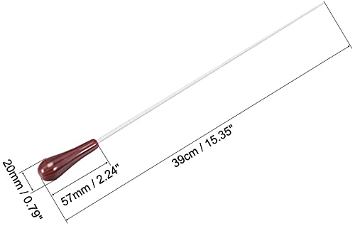 XYWHPGV Music Conductor Staff Orchestra Staff 39cm / 15.35 Inches Length Brown Red Resin Handle Musical Directing Stick 2pcs (Ea04b 47356 1F52C 862DC 9E0D2 450FF