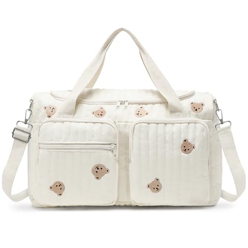 Aucuu Sac à Langer, 27 L Sac de Maternité Grande Capacité, Lavable, Léger et Pliable, Sacs à Langer Compartimenté Multifonction, Sacs de Maternité...