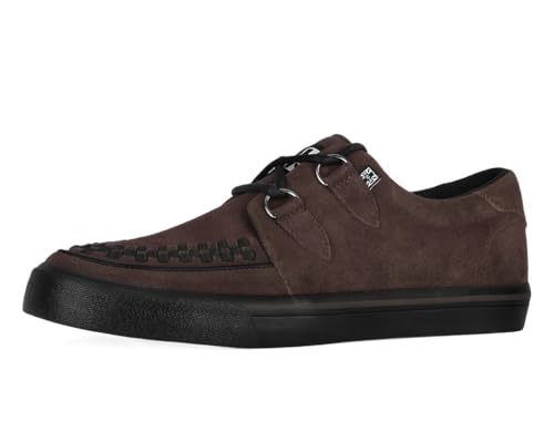 Image of TUK Suede Creeper Sneaker Shoes for Women and Men, D Ring Lace Up Shoes