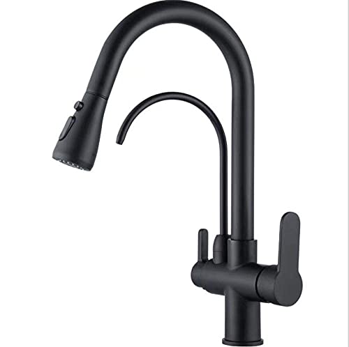 Robinet d'évier de cuisine pivotant 360 mitigeur eau chaude froide