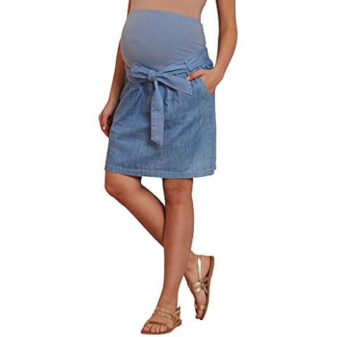 Vertbaudet Falda vaquera para embarazada con cinturón Double Stone 42 Cover
