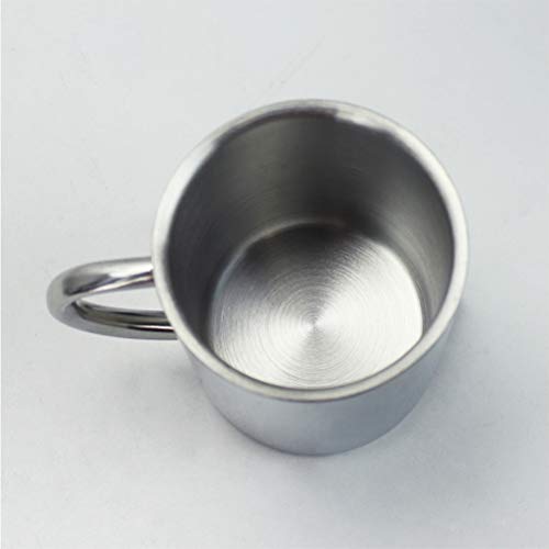BESTONZON Taza de acero inoxidable con tapa aislante con asa para té, taza de café con doble capa calentador, acero… - Imagen 5