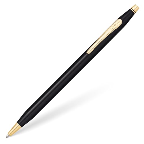 Image of Cross Classic Century Refillable Ballpoint Pen (Black PVD and Gold, Ballpoint)