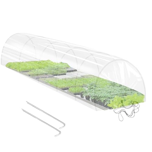 Invernadero para Jardín | 2 en 1 Pequeño Túnel de Red para Exterior | Accesorios de Jardinería con para Protección Solar Portátil en Cubiertas de Hileras de Flores, Verduras