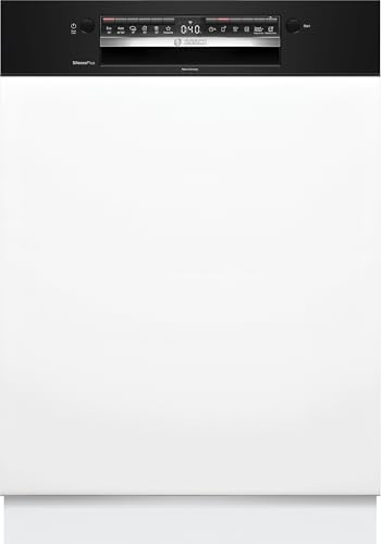 Série 4, Lave-vaisselle encastrable avec bandeau, 60 cm, Noir, SMI4HCB07E