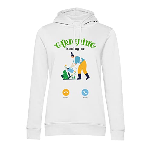 Sweat à capuche Gardening is Calling Me au design Garden House et coupe ergonomique