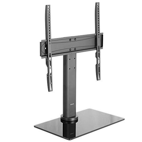 VIVO Black Universal TV Stand for 32 to 55 inch LCD LED Flat Screens | Tabletop VESA Swivel Mount wi VIVO Black Universal TV Stand for 32 to 55 inch LCD LED Flat Screens | Tabletop VESA Swivel Mount wi