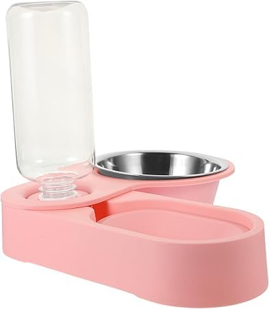 Wnicek 猫 餌入れ 自動給餌コンテナ ペット用給餌ボウル 自動じょうろボウル キャットフードディスペンサー ペット用給餌容器 犬用ウォーターボウルディスペンサー ペットフードディスペンサー 自動じょうろボウル 猫犬用フードホルダー 自動犬噴水 腹筋
