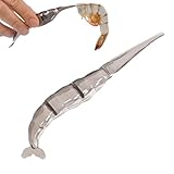 Shrimp Deveiner Tool, Reiniger und Deveiner Tool, Tragbares Langustenschälgerät, Krebsschälgerät, Abisolierwerkzeug, Schalen-Entferner mit ergonomischem Griff für den Heimgebrauch