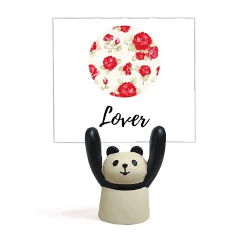 Support de dessin rose rouge panda pour décoration de bureau
