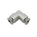 5 Pack 1/4" Push to Connect Premium All Metal "Elbow Fitting" for Mosquito Misting System