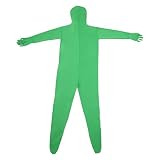 HEEPDD Green Screen Bodysuit Chromakey-Anzug, Ganzkörper-elastischer Grüner Enger Anzug mit Reißverschluss Hinten für die Video-Postproduktion Im Filmstudio (180cm)