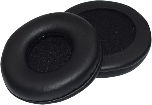 Image of Replacement Earpads for Boat Rockerz 450 /450 Pro /Sony WH-XB700 Headphones | 80mm Soft Memory Foam Cushions with Protein Leather - Black (1 Pair)