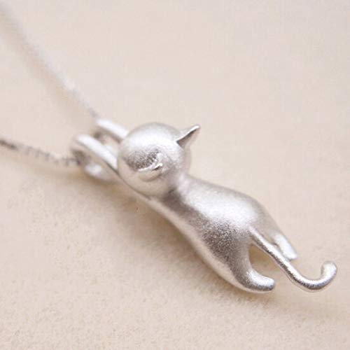 Collier argent 925 pour filles avec pendentif animaux mignons