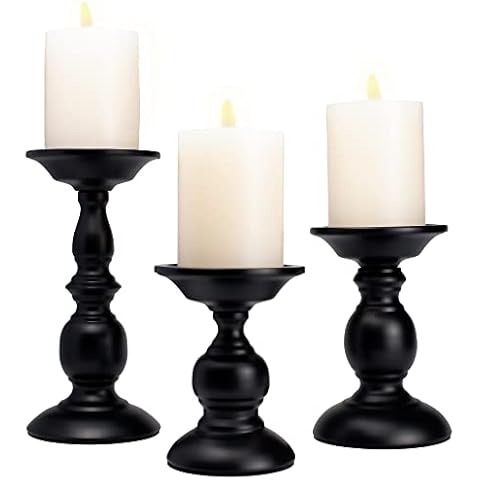 Black Pillar Candle Holders by BANOMII Cover