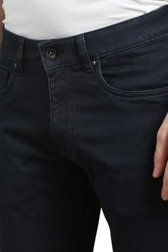 Image of Louis Philippe Men's Smart Fit All Day Comfort, Premium Twill Jeans