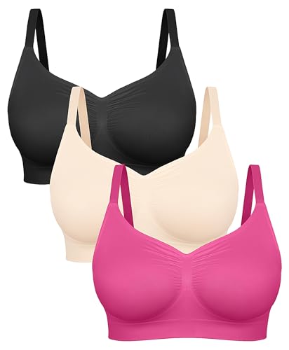 Image of FeelinGirl Bralettes for Women with Support Comfortable Bras No Underwire Seamless Everyday Bras