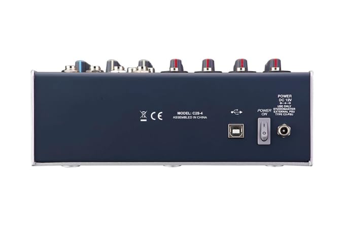 Studiomaster C2-4 Rear Panel Connections