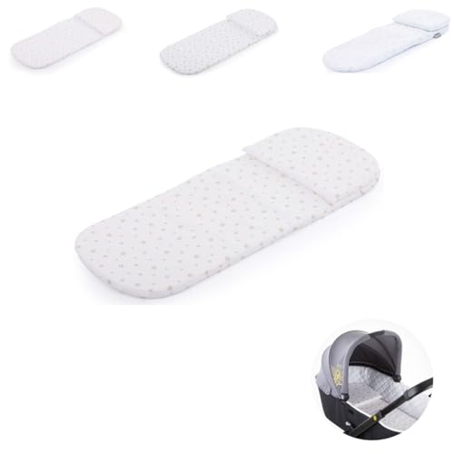 Chipolino Universal Breathable Star Pattern Mattress Cushion for Pram Beige