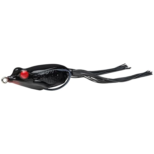 Appât Grenouille Sexy Strike King KVD Noir pour vos sessions de pêche en étang encombré