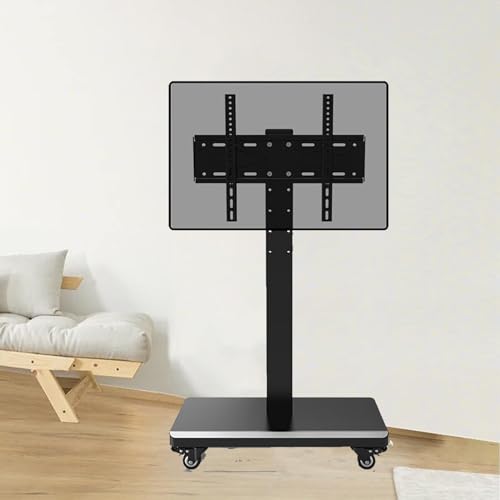 Soporte de piso para TV ajustable con ruedas 32-65 pulg miniatura 1