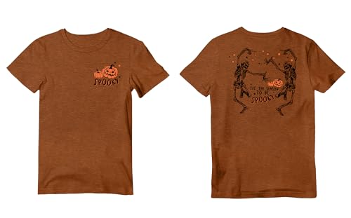 Halloween Shirts for Men: Dancing Skeleton T-Shirt Pumpkin Graphic Tees Spooky Season Fall Tops4